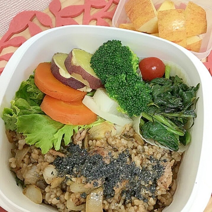 旦那サマ健康弁当☆焼肉炒飯弁当